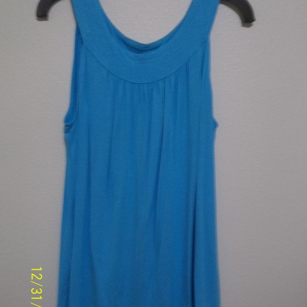 dressbarn Sky Blue Sleeveless Tee-Shirt Size 1X